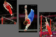 Daniel Purvis (Great Britain) competing on High Bar during the team final competition at the 2012 London Olympic Games.