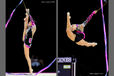 Julie Zetlin (USA) competing with Ribbon at the World Rhythmic Gymnastics Championships in Montpellier.