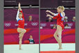 Kseniia Afanaseva (Russia) competing on floor exercise at the Gymnastics competition of the London 2012 Olympic Games.