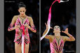 Neta Rivkin (Israel) competing with Ribbon at the World Rhythmic Gymnastics Championships in Montpellier.