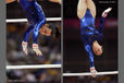 Beth Tweddle (Great Britain) competing on asymmetric bars during the gymnastics competition of the London 2012 Olympic Games.