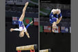 Amy Regan (Scotland) competing on beam during the Gymnastics competition of the 2014 Glasgow Commonwealth Games.