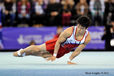 Yusuke Saito (Japan) competing on Floor Exercise at the 2012 FIG World Cup in the Emirates Arena