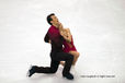 Xue Shen and Zhao Hongbo at the end of their free programme of the Pairs Figure Skating competition at the 2010 Vancouver Winter Olympic Games.