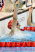 Chloe Davies (Great Britain) celebrates her performance in the heats of the 100 metres backstroke S14 race in the swimming competition at the 2012 London Paralympic Games.