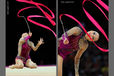 Anna Alyabyeva (Kazakhstan) competing at the World Rhythmic Gymnastics Championships in Montpellier.