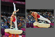 Krisztian Berki (Hungary) competing on Pommel Horse during the team competition of the Gymnastics event at the 2012 London Olympic Games.