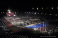 The Olympic flag in Barcelona.