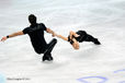 Tatiana Solosozhar and Maxim Trankov (Russia) competing in the Pairs event at the 2012 European Figure Skating Championships at the Motorpoint Arena in Sheffield UK January 23rd to 29th.