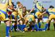 Action from the Canada versus Sweden match at the 2010 Women's World Cup Rugby at Surrey Sports Park August 24th.