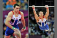 Kristian Thomas (Great Britain) at the start of his vault and high bar routine during the team competition at the 2012 London Olympic Games.