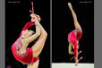 Natalia Garcia (Spain) competing with Clubs at the World Rhythmic Gymnastics Championships in Montpellier.