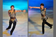 Brian Joubert (France) performing in the Exhibition Gala at the 2012 ISU Grand Prix Trophy Eric Bompard at the Palais Omnisports Bercy, Paris France.