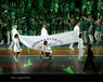 The flag of the Commonwealth Games Federation is carried into the arena during the Opening Ceremony at the 2014 Glasgow Commonwealth Games .
