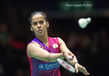 Saina Nehwal (India) in action during the 2016 All England Badminton Championships in the Barclaycard Arena Birmingham