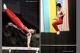 Kazuhito Tanaka (Japan) competing on Parallel Bars and High Bar at the 2012 FIG World Cup in the Emirates Arena Glasgow December 8th
