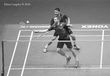 Marcus Ellis and Chris Langridge (England) competing in the men’s double event at the 2016 All England Badminton Championships at the Barclaycard Arena Birmingham