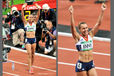 Jessica Ennis (Great Britain) wins the Heptathlon at the 2012 London Olympic Games.