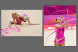 Daria Dmitrieva (Russia) winner of the silver medal competing with ribbon and hoop during the Rhythmic Gymnastics competition at the 2012 London Olympic Games.