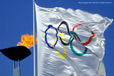 The Olympic Flag and Flame