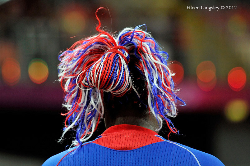 A patriotic hairstyle