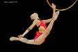 Peng Linyi (China) competing with Hoop at the World Rhythmic Gymnastics Championships in Montpellier.
