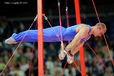 Matteo Morandi (Italy) competing on Rings during the team competition of the Gymnastics event at the 2012 London Olympic Games.