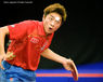 Xu Xin (China) in action at the 2009 English Open Table Tennis Championships at the English Institute of Sport
- Sheffield.