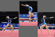 Elsabeth Black (Canada) competing on Floor at the Gymnastics competition of the 2014 Glasgow Commonwealth Games.