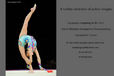 Anna Czarniecka (Poland) competing with Clubs at the 2011 World Rhythmic Gymnastics Championships in Montpellier, France.