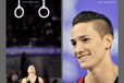 Marcel Nguyen (Germany) competing on Rings at the 2012 FIG World Cup in the Emirates Arena