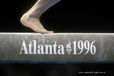 The Olympic logo on Gymnastics apparatus.