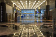 The lobby of the Main Press Centre in Canada Place used for the 2010 Winter Olympic Games in Vancouver.