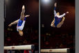 Rebecca Downie on the Beam