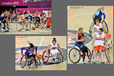 Matches between France and the USA, Great Britian and the Netherlands show wheelchair basketball at its competitive best during the London 2012 Paralympic Games.