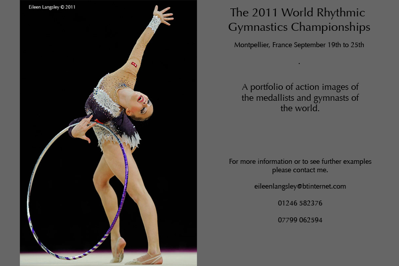 A portfolio of action images for the World Rhythmic Gymnastics Championships.