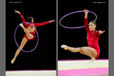 Mimi Cesar (Great Britain) competing with Hoop at the World Rhythmic Gymnastics Championships in Montpellier.