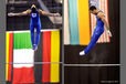 Danell Leyva (USA) competing on High Bar at the 2012 FIG World Cup in the Emirates Arena Glasgow December 8th