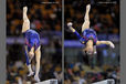 Vanessa Ferrari (italy) competing on Balance Beam at the 2012 FIG World Cup in the Emirates Arena