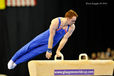 Daniel Purvis (Great Britain) competing on Pommel Horse at the 2012 FIG World Cup in the Emirates Arena