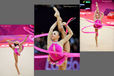 Daria Dmitrieva (Russia) competing with Ribbon during the Rhythmic Gymnastics competition of the London 2012 Olympic Games.