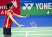 Ayaki Takahashi (Japan) competing in the 2016 All England Badminton Championships at the Barclaycard Arena Birmingham