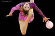 Cynthia Valdez Perez (Mexico) competing with Ball at the World Rhythmic Gymnastics Championships in Montpellier.