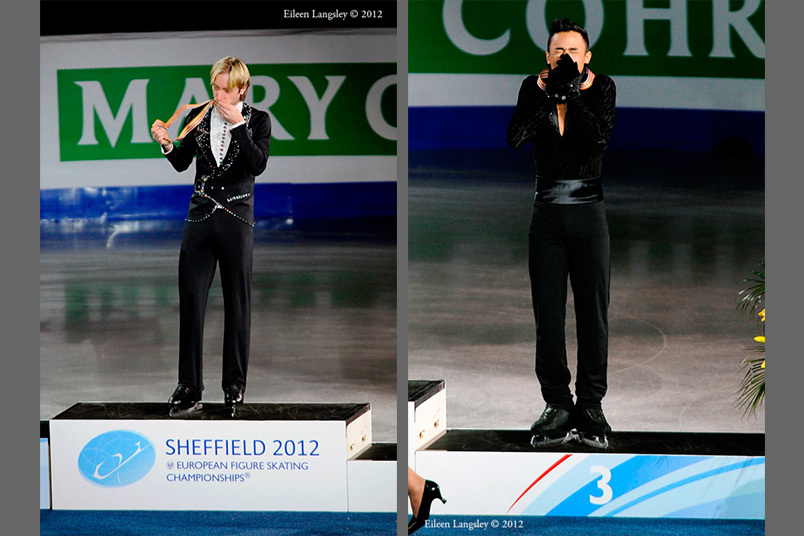 Emotions on the podium