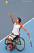 Francesc Tur Blanch (Spain) competing in the men's singles event of the Wheelchair Tennis competition at the London 2012 Paralympic Games.