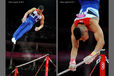 Louis Smith (Great Britain) competing on High Bar during the apparatus final competition at the 2012 London Olympic Games.