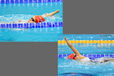 Amy Marren (left) and Louise Watkin (right) both Great Britain  competing in the 100 metres backstroke S9 at the 2012 London Paralympic Games.