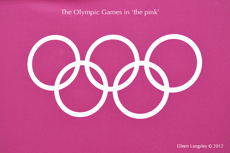 Olympic Rings on Pink