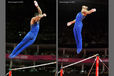 Danell Leyva (USA) competing on High Bar at the London 2012 Olympic Games.