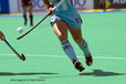A cropped generic action image of Agustina Garcia (Argentina) showing ball control as she goes on the attack in their match against Germany at the 2010 Women's World Cup Hockey Tournament in Nottingham